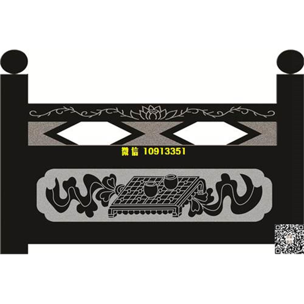 精雕图126八宝彩带栏板精雕图线雕图线条图单线铣底图_电脑雕刻plt文泰矢量图精雕图浮雕图